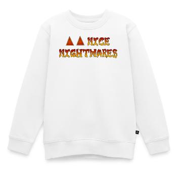 Nice Nightmares Feuertraum - Kinder Premium Organic Sweatshirt - Weiß - Vorne - AI Model Kid Male (0cm)