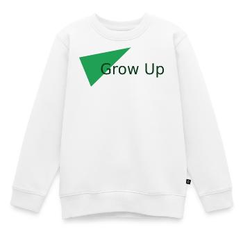 Grandis un peu - Sweat Premium enfant bio - blanc - Devant - AI Model Kid Male (0cm)
