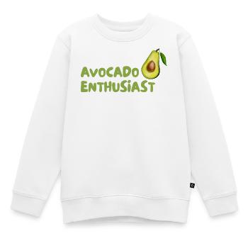 Avocado Enthusiast Design - Kinder Premium Organic Sweatshirt - Weiß - Vorne - AI Model Kid Male (0cm)