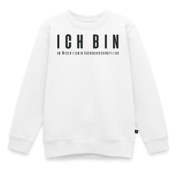 Ich bin im Wesentlichen überdurchschnittlich - Kinder Premium Organic Sweatshirt - Weiß - Vorne - AI Model Kid Male (0cm)