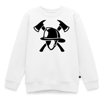 Cat Mom Pink Schriftzug - Kinder Premium Organic Sweatshirt - Weiß - Vorne - AI Model Kid Male (0cm)