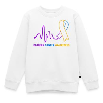 Blasenkrebs Krebs Blase - Kinder Premium Organic Sweatshirt - Weiß - Vorne - AI Model Kid Male (0cm)