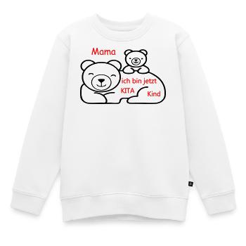 Kita Kind - Kinder Premium Organic Sweatshirt - Weiß - Vorne - AI Model Kid Male (0cm)