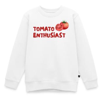 Tomato Enthusiast Graphic Tee - Kinder Premium Organic Sweatshirt - Weiß - Vorne - AI Model Kid Male (0cm)