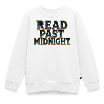 Nach Mitternacht lesen - Kinder Premium Organic Sweatshirt - Weiß - Vorne - AI Model Kid Male (0cm)