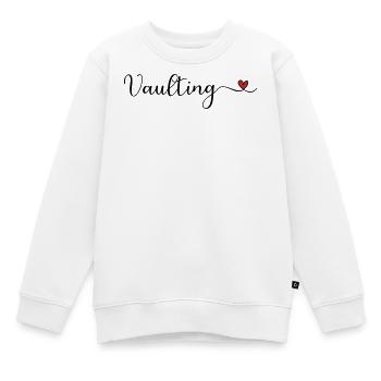 Vaulting Heart - Kinder Premium Organic Sweatshirt - Weiß - Vorne - AI Model Kid Male (0cm)