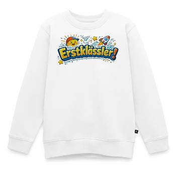 Erstklässler T-Shirt Einschulung Schule - Kinder Premium Organic Sweatshirt - Weiß - Vorne - AI Model Kid Male (0cm)