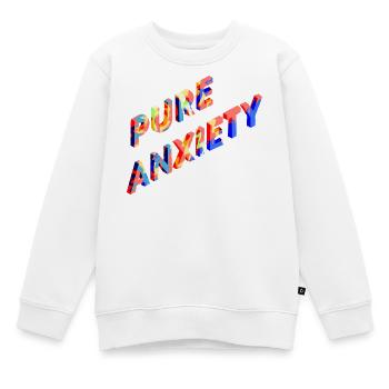 Punk Anxiety Neon-Splash - Kinder Premium Organic Sweatshirt - Weiß - Vorne - AI Model Kid Male (0cm)