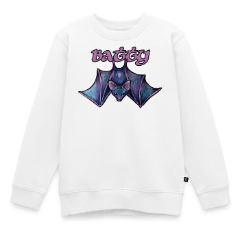 Batty Night Bat-Fledermaus-Illustration - Kinder Premium Organic Sweatshirt - Weiß - Vorne - AI Model Kid Male (0cm)