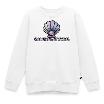 SeaWater Soul Muschelkunst - Kinder Premium Organic Sweatshirt - Weiß - Vorne - AI Model Kid Male (0cm)