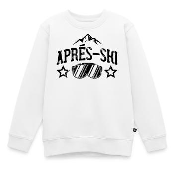 Apres Ski - Kinder Premium Organic Sweatshirt - Weiß - Vorne - AI Model Kid Male (0cm)