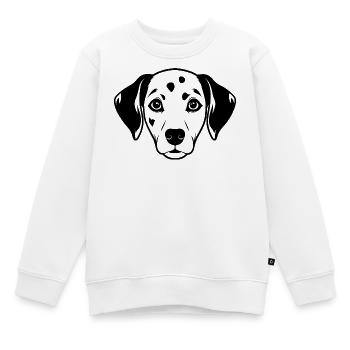 Dalmatiner - Kinder Premium Organic Sweatshirt - Weiß - Vorne - AI Model Kid Male (0cm)