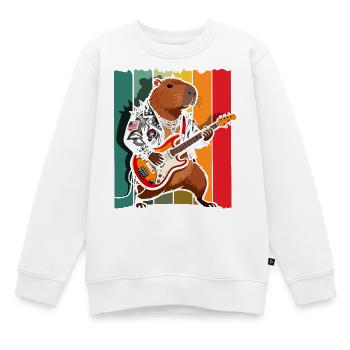 Life is Better with Capybaras - Süßes Nagetier - Kinder Premium Organic Sweatshirt - Weiß - Vorne - AI Model Kid Male (0cm)