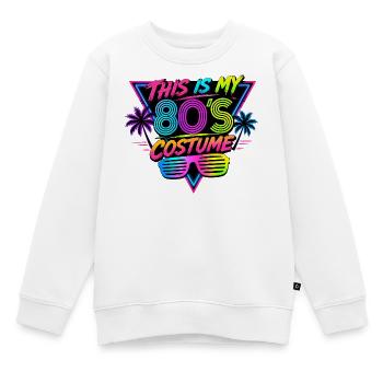 Mein 80er Kostüm Design - Kinder Premium Organic Sweatshirt - Weiß - Vorne - AI Model Kid Male (0cm)