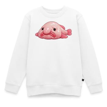 Blobfish - Kids Premium Organic Sweatshirt - white - Front - AI Model Kid Male (0cm)