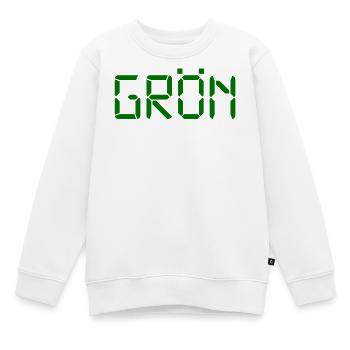 Green - LCD - Kids Premium Organic Sweatshirt - white - Front - AI Model Kid Male (0cm)