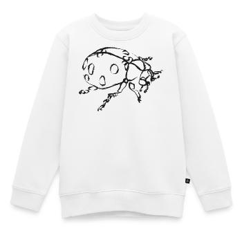 Black ladybug – Insect illustration - Kids Premium Organic Sweatshirt - white - Front - AI Model Kid Male (0cm)