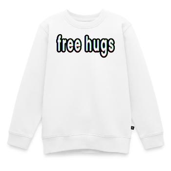 Free Hugs - Kids Premium Organic Sweatshirt - white - Front - AI Model Kid Male (0cm)