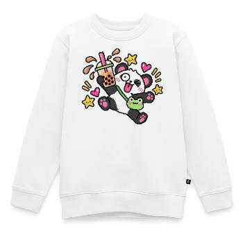BB Panda - Kinder Premium Organic Sweatshirt - Weiß - Vorne - AI Model Kid Male (0cm)