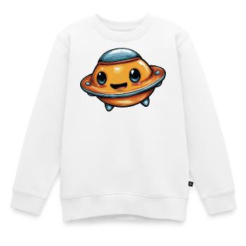 Kawaii UFO  - Kinder Premium Organic Sweatshirt - Weiß - Vorne - AI Model Kid Male (0cm)