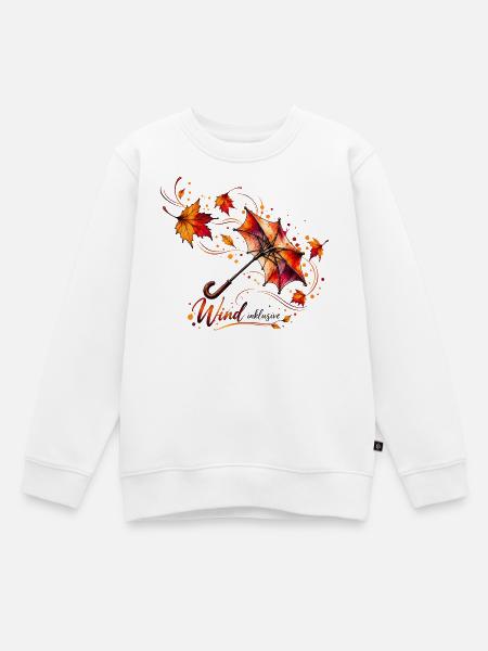 Herbstwind – Farben des Wandels - Kinder Premium Organic Sweatshirt - Weiß