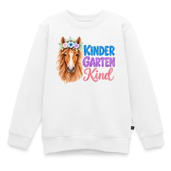 Geschenk zum Kindergartenstart T-Shirt mit Pferd - Kinder Premium Organic Sweatshirt - Weiß - Vorne - AI Model Kid Male (0cm)
