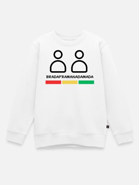 Bruder - Kinder Premium Organic Sweatshirt - Weiß