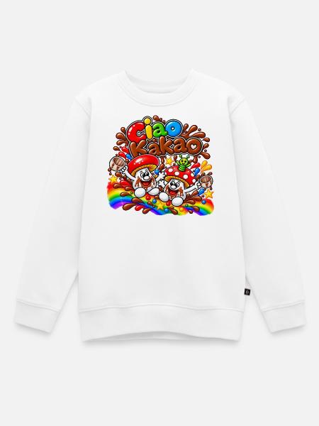 1000208493 - Kinder Premium Organic Sweatshirt - Weiß