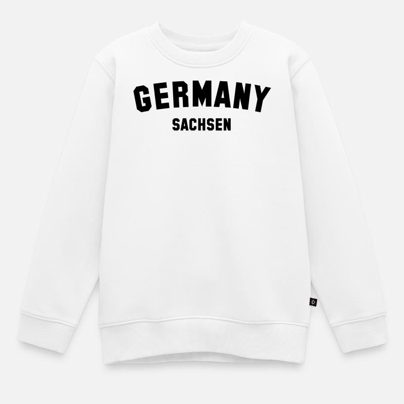 SACHSEN - Kinder Premium Organic Sweatshirt - Weiß