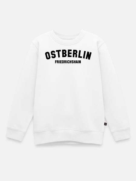FRIEDRICHSHAIN - Kinder Premium Organic Sweatshirt - Weiß