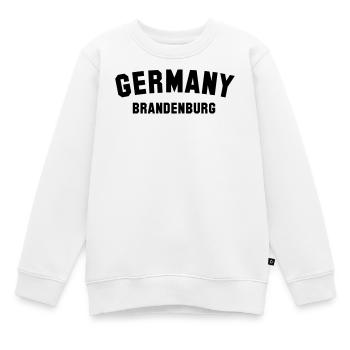 BRANDENBURG - Kinder Premium Organic Sweatshirt - Weiß - Vorne - AI Model Kid Male (0cm)