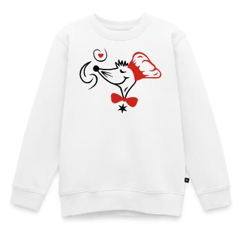 Le chef étoilé - Sweat Premium enfant bio - blanc - Devant - AI Model Kid Male (0cm)