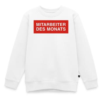 Employé du mois - Sweat Premium enfant bio - blanc - Devant - AI Model Kid Male (0cm)