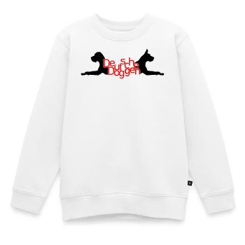 Deutsche Doggen - T / P - Kinder Premium Organic Sweatshirt - Weiß - Vorne - AI Model Kid Male (0cm)