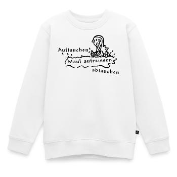 Hippopotame - Sweat Premium enfant bio - blanc - Devant - AI Model Kid Male (0cm)