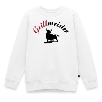Grillmeister - Kinder Premium Organic Sweatshirt - Weiß - Vorne - AI Model Kid Male (0cm)