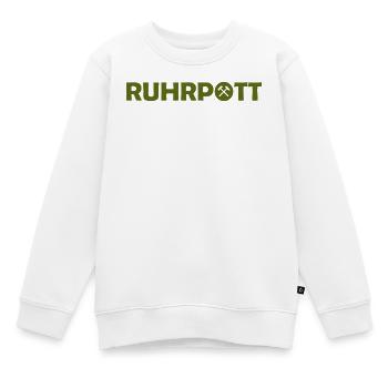 Ruhrpott - Dat hat wat mittn Herz zu tun - Zeche - Kinder Premium Organic Sweatshirt - Weiß - Vorne - AI Model Kid Male (0cm)