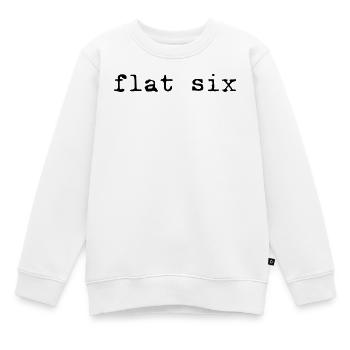 Flat sechs - Kinder Premium Organic Sweatshirt - Weiß - Vorne - AI Model Kid Male (0cm)