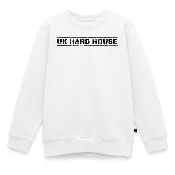 Maison dure au Royaume-Uni - Sweat Premium enfant bio - blanc - Devant - AI Model Kid Male (0cm)