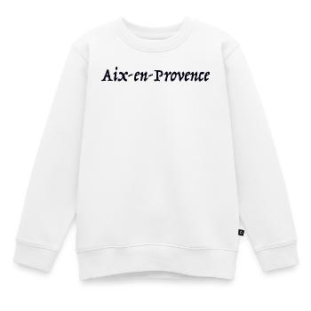 Aix-en-Provence France Frankreich - Kinder Premium Organic Sweatshirt - Weiß - Vorne - AI Model Kid Male (0cm)