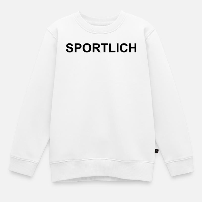 Sportif - Sweat Premium enfant bio - blanc