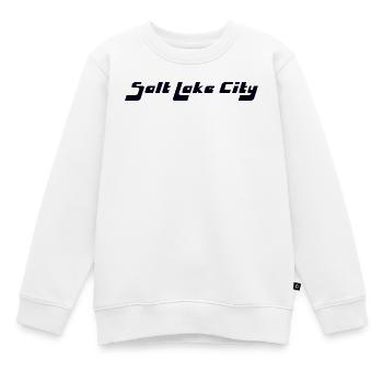 Salt Lake City - Kids Premium Organic Sweatshirt - white - Front - AI Model Kid Male (0cm)