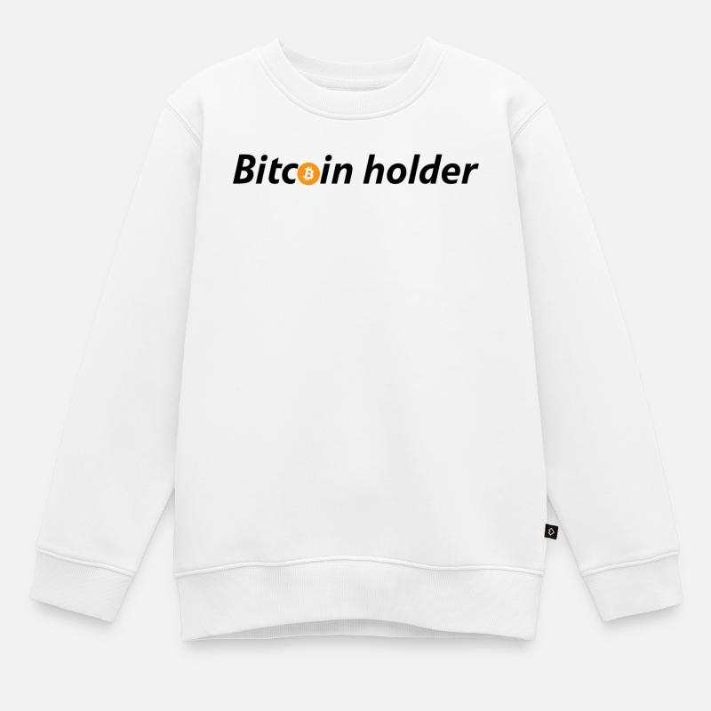 Bitcoin holder - Sweat Premium enfant bio - blanc