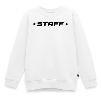 Staff - Kinder Premium Organic Sweatshirt - Weiß - Vorne - AI Model Kid Male (0cm)