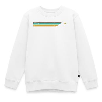 Mountain stripes - Kids Premium Organic Sweatshirt - white - Front - AI Model Kid Male (0cm)