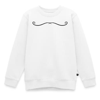 Gamme d’ornements - Sweat Premium enfant bio - blanc - Devant - AI Model Kid Male (0cm)