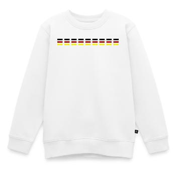 Deutschland Fahne - Kinder Premium Organic Sweatshirt - Weiß - Vorne - AI Model Kid Male (0cm)
