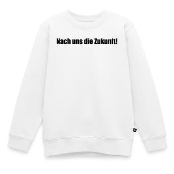 Nach uns die Zukunft! - Kinder Premium Organic Sweatshirt - Weiß - Vorne - AI Model Kid Male (0cm)
