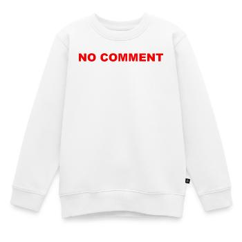 No_Comment - Kinder Premium Organic Sweatshirt - Weiß - Vorne - AI Model Kid Male (0cm)