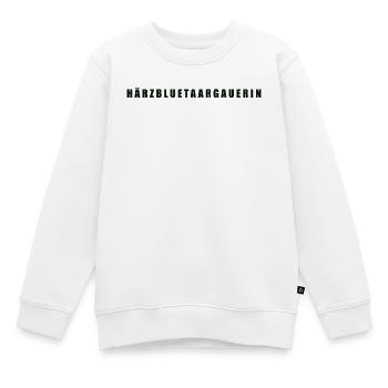 Härzbluetaargauerin Kanton Aargau - Kinder Premium Organic Sweatshirt - Weiß - Vorne - AI Model Kid Male (0cm)